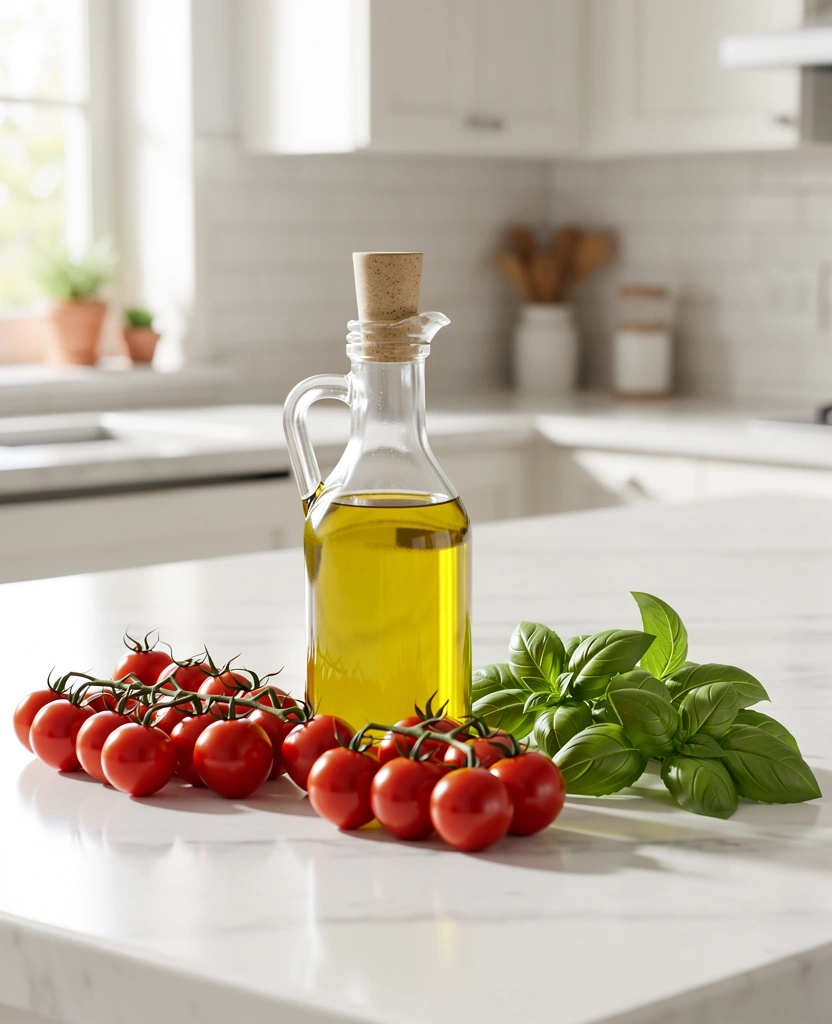 Ingredienti freschi mediterranei